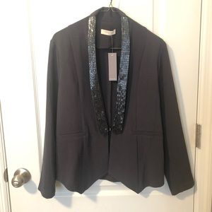 Sophie Rue - jeweled lapel blazer